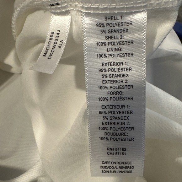 Calvin Klein Size Large Calvin Klein White Tunic Top - Picture 6 of 6